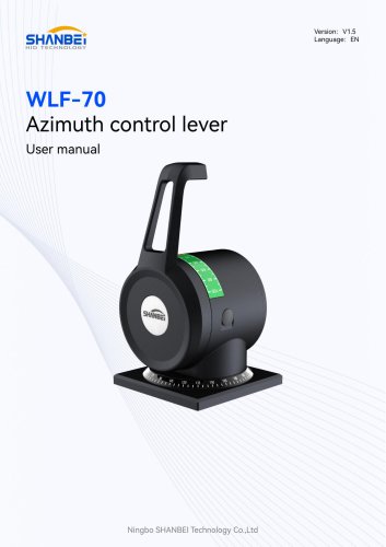 WLF-70_Azimuth control lever_User manual_EN_V1.5