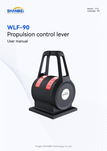 WLF-90_Propulsion control lever_User manual_EN_V1.5