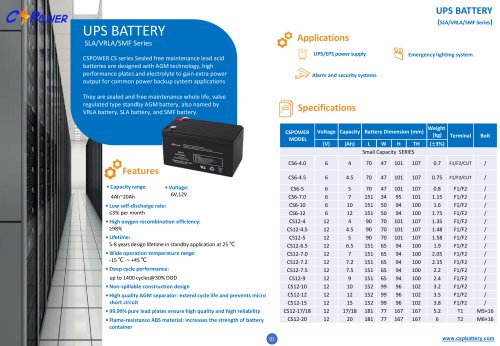 CSPower UPS Battery - CS series