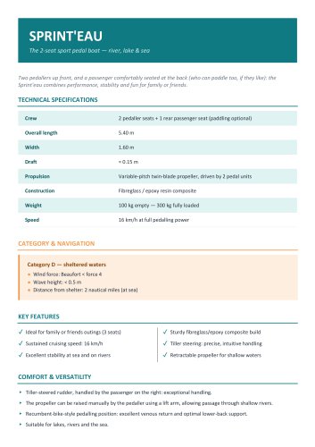 Sprint'eau_Technical_Sheet