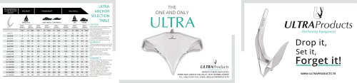 ULTRA Products Broshure