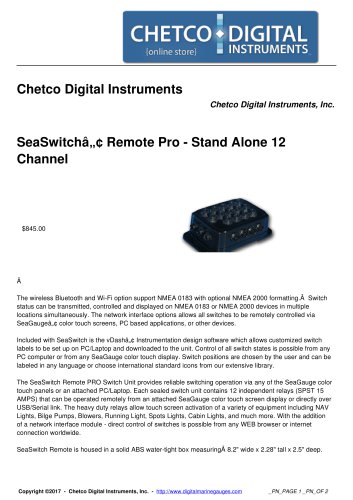 Chetco Digital Instruments