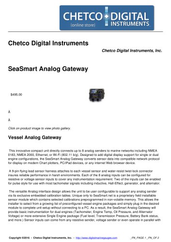 SeaSmart Analog Gateway