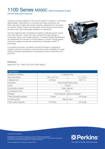 M300C Marine Specification Sheet