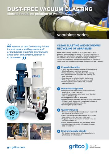 VACUUM BLASTING MACHINES