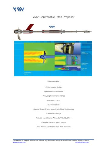 YMV Controllable Pitch Propeller