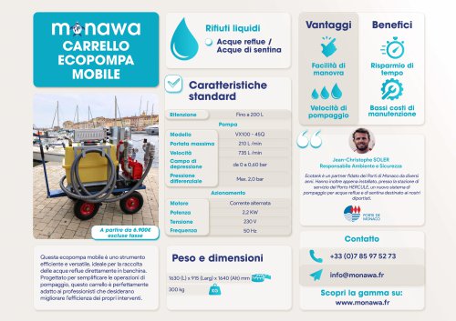 Carrello ecopompa mobile