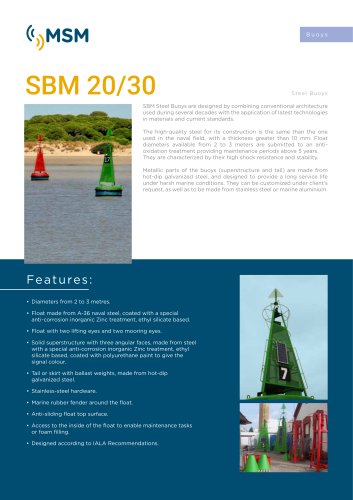 SBM 20/30 Steel Buoys