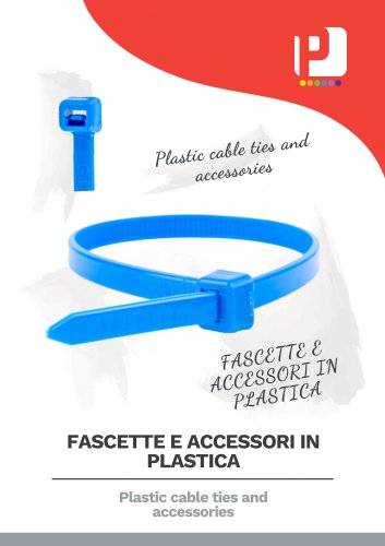 Plastic cable ties and accessories
