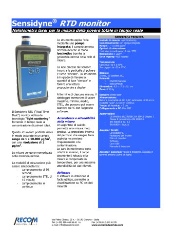 Sensidyne® RTD monitor