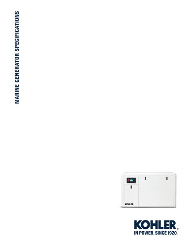 MARINE GENERATOR SPECIFICATIONS