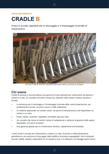 Brochure Cradle B - Invasi per barche su misura